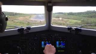 Landing in a DC3 with Turbine engines [upl. by Ocnarf]