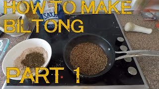 How to Make Biltong Spice from Scratch The full process Part 1 Not Jerky [upl. by Airret811]