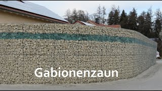 GabionenZaun selber bauen  Aufbau Zaungabione 10x10x10m von HS Gabionen [upl. by Yuri]