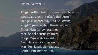 Psalm 33 vers 1 en 2  Zingt vrolijk heft de stem naar boven [upl. by Potts]