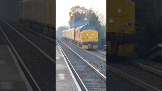 37405 amp 37407 Power Through Willington on 1Z33 [upl. by Tatianna]