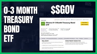 SGOV Monthly Dividend ETF 03 Months Treasury Bond ETF  522 [upl. by Rehpetsirhc60]