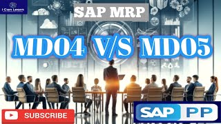 SAP MRP Difference between MDO4 amp MD05 [upl. by Maggie]