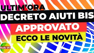 ULTIMORA🚨 decreto aiuti BIS approvato oggi decreto aiuti TER in arrivo bonus 200€ pensioni etc [upl. by Aikem]