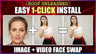 How to Install Roop Unleashed in 1Click  Image  Video Face Swap AI [upl. by Reltuc]