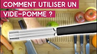 Technique de découpe  Comment utiliser un videpomme   Couteauxduchef [upl. by Allimak814]