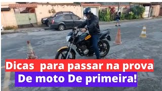 percurso de moto completo igual na prova prática do Detran [upl. by Yvan]