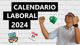 Calendario laboral 2024 en Excel [upl. by Felicdad]