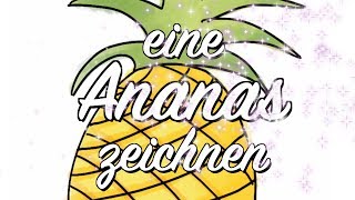 Wie malt man eine ANANAS  Doodles  Zeichnen lernen  Apple Pencil auf iPad Pro [upl. by Garnet]