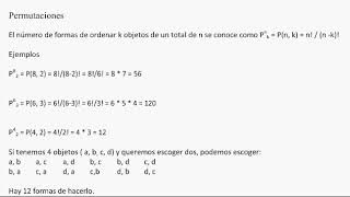 permutaciones y combinaciones [upl. by Aurelia]