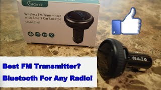 Best Bluetooth FM Transmitter  Wireless Audio For Any Car [upl. by Alekin18]