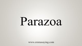 How To Say Parazoa [upl. by Suoicserp]