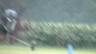 Paramotor trike crash forward flip [upl. by Ecnirp736]