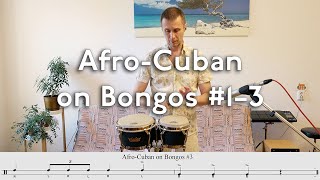 AfroCuban rhythm on Bongos 1–3 Afro Carabali [upl. by Bedwell265]