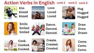 Action Verbs in English  Everyday Use English Words  English Lessons Online [upl. by Nosdivad]