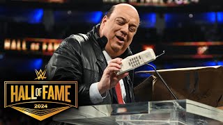 Paul Heyman pays homage to the history of ECW WWE Hall of Fame 2024 highlights [upl. by Luci]