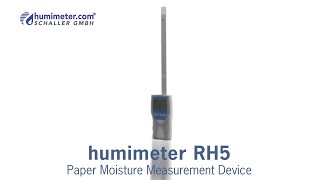 humimeter RH5 Paper moisture meter [upl. by Rehpotsirahc]