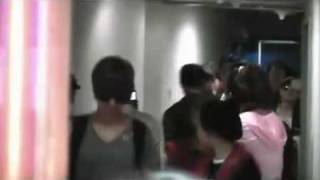 100706 Super Junior arriving in Taoxian Airport in Shenyang [upl. by Kcirdderf]