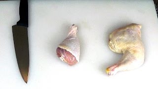 How to Debone Chicken Legs and Quarters  Boneless Legs and Quarters to Stuff [upl. by Nyahs]