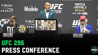 UFC 296 Press Conference Leon Edwards vs Colby Covington Full [upl. by Lekym]