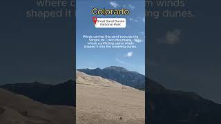 How Did The Great Sand Dunes Form Great Sand Dunes National Park in Colorado colorado sanddunes [upl. by Jarid]