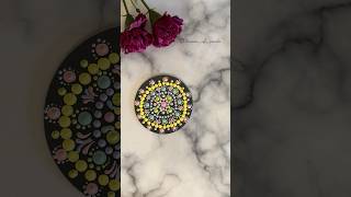 Free Hand dot mandala coaster tutorialdotmandalas arttutorial mandala artlovers dotart art [upl. by Oliviero]