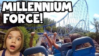 INTENSE Millennium Force Coaster POV ride Top Thrill Dragster too [upl. by Ovatsug]