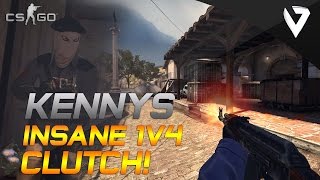 CSGO  kennyS INSANE 1v4 CLUTCH [upl. by Aenitsirhc]