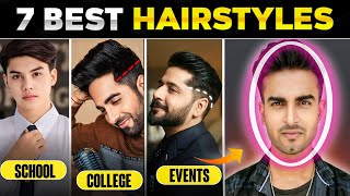 Oval Face Shape  Top 7 Hairstyle Ideas  School hairstyle for oval face shape  stylo mrinal [upl. by Akimal]