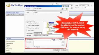 MicroMD EMR Attach a Document to EMR Chart or File Cabinet from available resources [upl. by Aik]