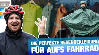 Die beste FahrradRegenkleidung im Test 12 wasserdichte Regenhosen amp Regenponchos im Vergleich [upl. by Akilak]