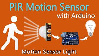 How to use PIR Motion Sensor with Arduino  Motion sensor light [upl. by Eey]