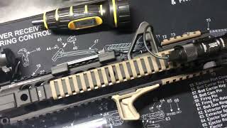 Midwest Industries Free Float Extended Carbine length Quad Rail [upl. by Kobi]