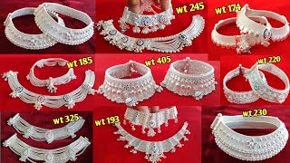 latest silver payal designs with weight and price  latest bridal payal designs [upl. by Gavrilla456]