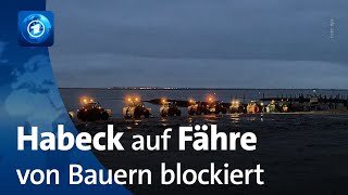 Empörung nach Blockade von Fähre mit Habeck an Bord [upl. by Notniuqal767]