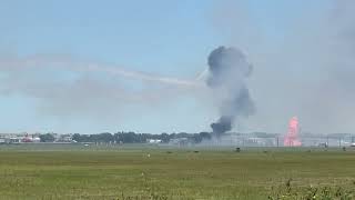 Dogfight at Lakeland air show with zeros and pyrotechnics [upl. by Keffer655]