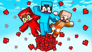 Atrapados en Un SOLO Bloque de CORAZÓN en Minecraft [upl. by Walcott173]