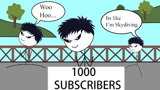 What it feels like to reach 1000 Subscribers [upl. by Bannerman]