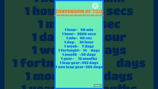 Time conversion  conversion time learn [upl. by Benni]