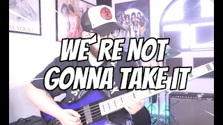 Twisted Sister Were not gonna take it Cover Guitarras y Bajo [upl. by Maril]