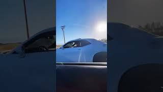 2024 Mustang S650 Corsa cat back vs Supercharged 6spd SRT Challenger racing in Mexico [upl. by Sacrod]