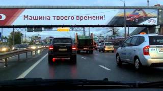 Лобня  Химки  Сокол  Lobnya  Khimki  Sokol 01102011 timelapse [upl. by Nuaj943]