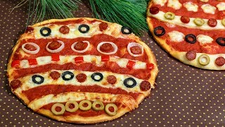 Santas Lieblingspizza WEIHNACHSTKUGELPIZZA [upl. by Onilegna]