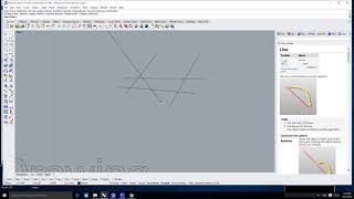 Rhino 6 Lesson 07 Drawing Lines and Polylines in Rhino 6 Line From Mid Point Both Sides Option [upl. by Ylahtan]