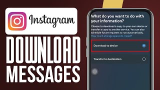 How To SAVE And DOWNLOAD Instagram Messages DMs 2024  Easy Tutorial [upl. by Heti113]