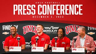 UNLV Football Press Conference  Bowl Announcement [upl. by Ishii]