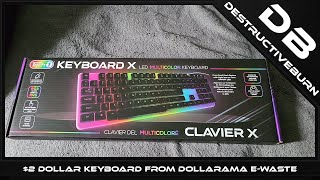 2 Dollar Keyboard from Dollarama ewaste [upl. by Leissam699]