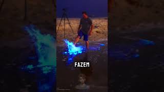 MAR BIOLUMINESCENTE 🌊😲 bichos bioluminescence fitoplancton curiosidades shorts [upl. by Oiciruam]