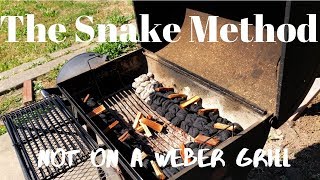 How To Use Snake Method BBQ on a Brinkmann Smoke and Grill [upl. by Icyaj978]