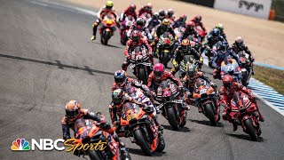 MotoGP EXTENDED HIGHLIGHTS Spanish Grand Prix  43023  Motorsports on NBC [upl. by Jillayne817]